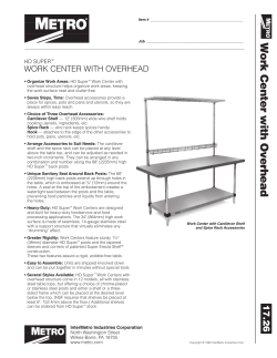 HD Super Work Center with Overhead