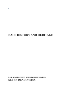 Journey of BAIF - BAIF Development Research Foundation