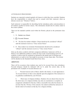 attendance procedures - Dallas County Community College District