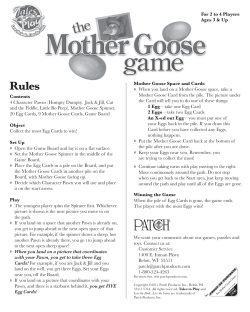 Mother Goose Spinner, 20 Egg C