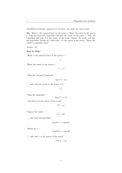 Algebra II