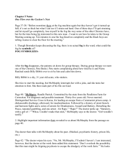 Chapter 5 Notes One Flew over the Cuckoo`s Nest Page 37