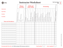 Instructor Worksheet