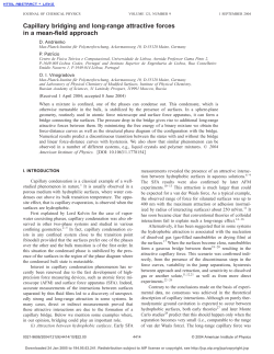 Capillary bridging and long-range attractive forces in a mean