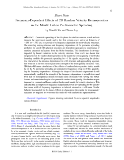 Frequency‐Dependent Effects of 2D Random Velocity