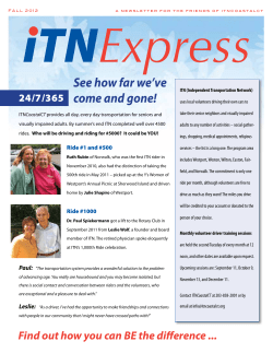 Fall 2012 - ITN Coastal CT