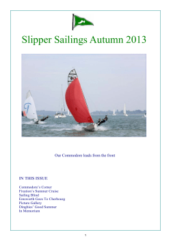 2013 Autumn - Emsworth Slipper Sailing Club
