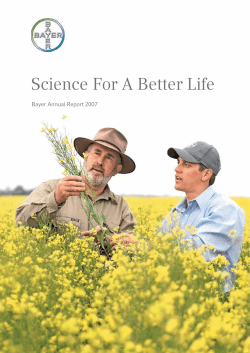 Bayer Annual Report 2007 - Bayer Investor Relations