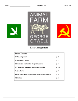 Animal Farm Essay
