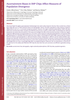 Ascertainment Biases in SNP Chips Affect Measures of Population