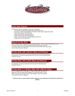 Knotty Alder Cabinets - McCoys Flooring and Cabinetry