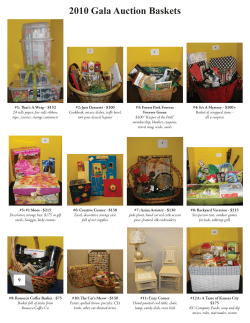2010 Gala Auction Baskets - Sisters of St. Joseph of Carondelet