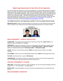 Digital Image Requirements for New Online US Visa Application