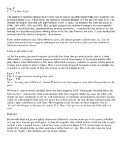 Page 321 12.5 The Solar Cycle The number of sunspots