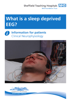What is a sleep deprived EEG?