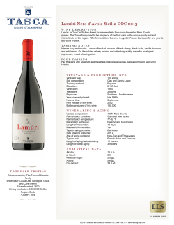 Lam&ugrave;ri Nero d`Avola Sicilia DOC- Winebow