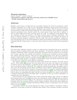 Neutral selection