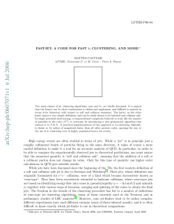 FastJet: a code for fast k_t clustering, and more