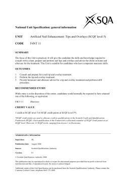 National Unit Specification: general information