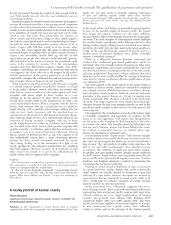 Cruelty`s rewards: The gratifications of perpetrators and spectators