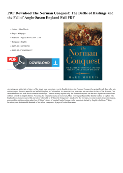 PDF The Norman Conquest: The Battle of