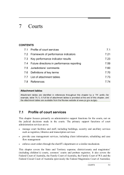 Chapter 7 Courts - Productivity Commission