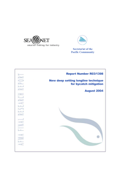R03/1398 New deep setting longline technique for bycatch mitigation