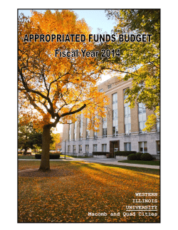 FY2014 Appropriated Funds Budget