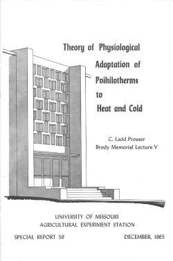 Adaptation of - Division Of Animal Sciences
