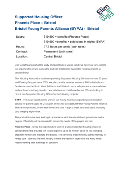 Supported Housing Officer Phoenix Place &ndash; Bristol Bristol Young