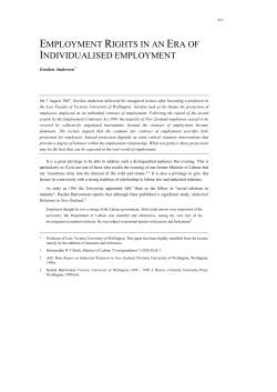 pdf Employment Rights in an Era of Individualised Employment File