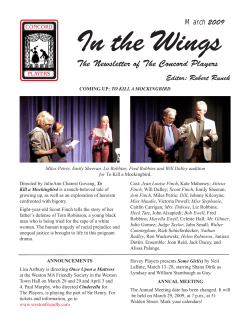 Mar 2009 - The Concord Players