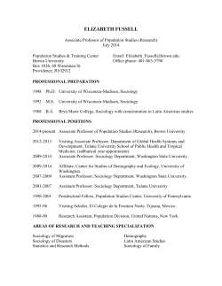 elizabeth fussell - Brown University