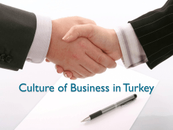 Culture of Business in Turkey
