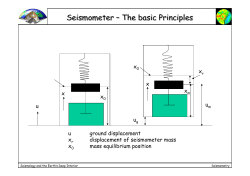 Seismometer &ndash; The basic Principles