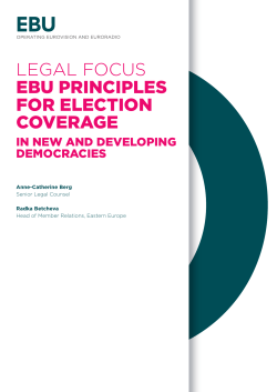 EBU principles for election coverage