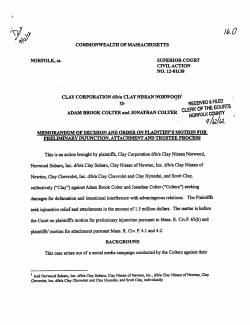 Clay Corporation v. Colter