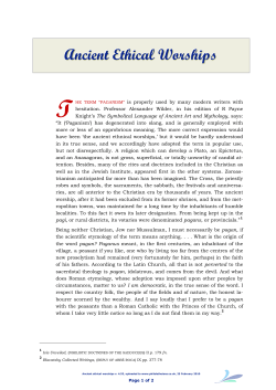 Ancient Ethical Worships