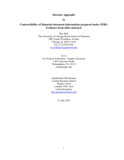 Evidence from debt contracts - The University of Chicago Booth
