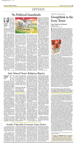 opinion - Wall Street Journal