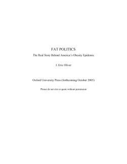fat politics - Semantic Scholar