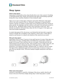 Sleep Apnea - Cleveland Clinic