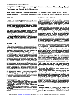 Comparison of Phenotypic and Genotypic Features in Human
