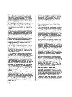 The constitution and the jewish problem