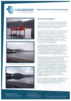 Case Study  - Causeway Geotech Limited
