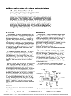 Multiphoton ionization of azulene and naphthalene