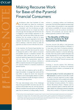 Making Recourse Work for Base-of-the