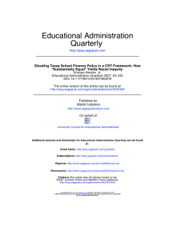 Aleman 2007 - CRT and Tx School Finance