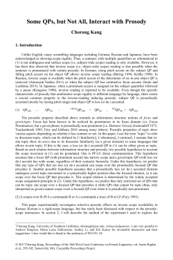 complete paper - Cascadilla Proceedings Project