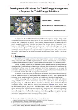 Development of Platform for Total Energy Management
